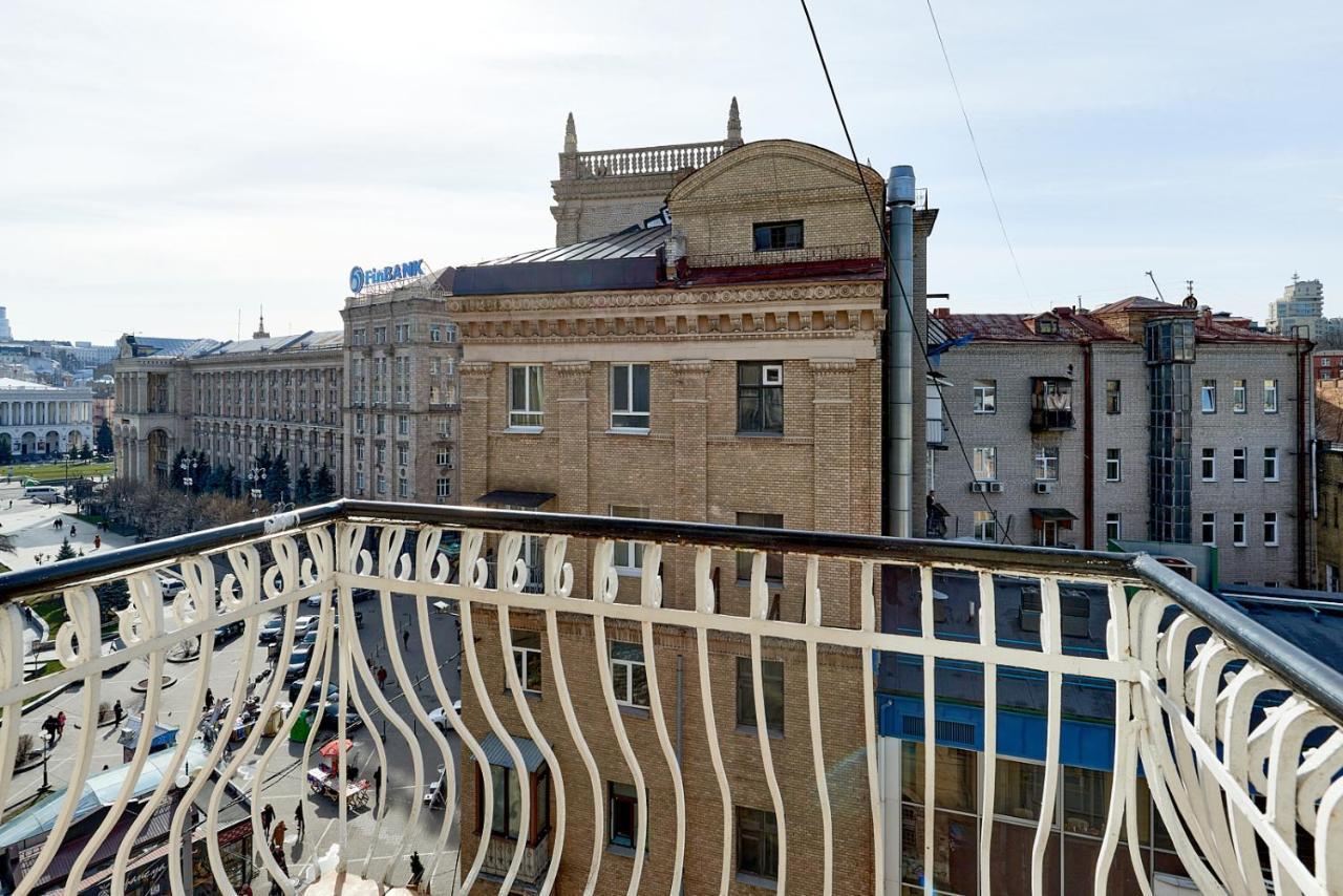 Студія З Видом На Майдан Незалежності Kiev Exterior foto